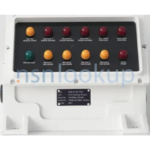 2540-27-057-7615 BRAKE DISPLAY BOX 2540270577615 270577615 1/3